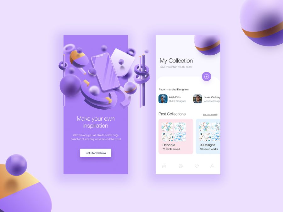 Giao diện website được ứng dụng xu hướng thiết kế 3D (nguồn: sưu tầm)