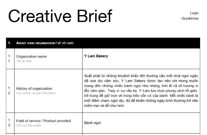 creative brief