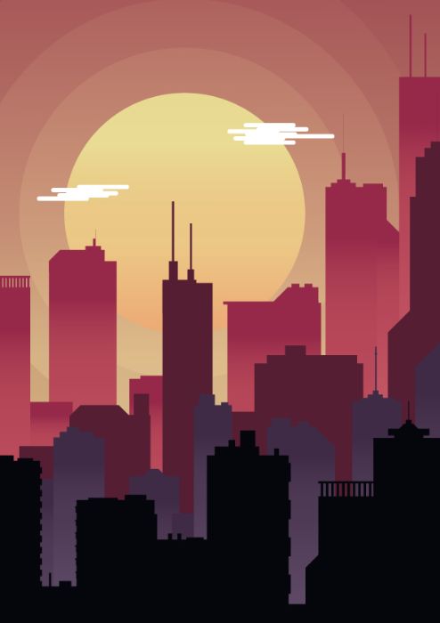 sunset city