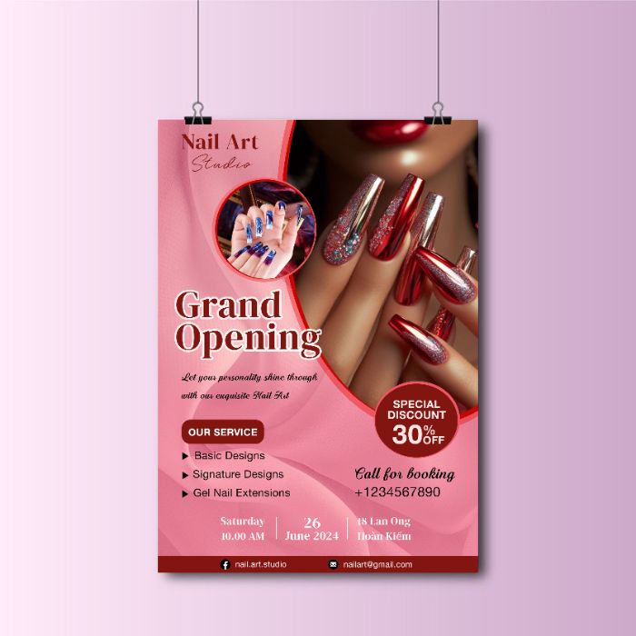 Khai trương tiệm Nail Art Studio