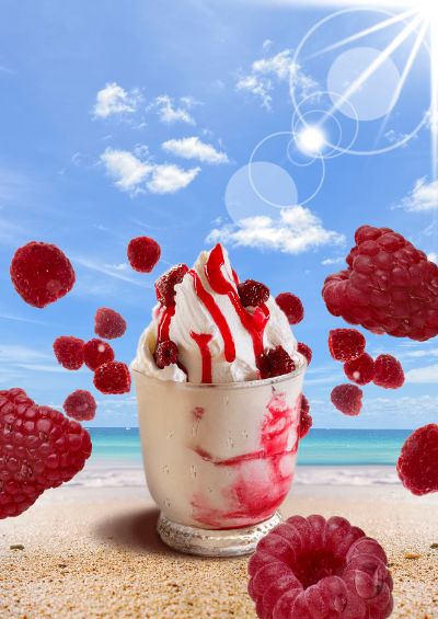 Raspberry Sundae