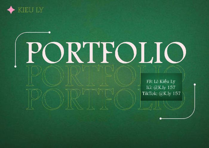 Thiết Kế Trang Bìa Portfolio