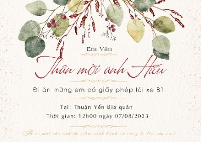 Thiệp mời