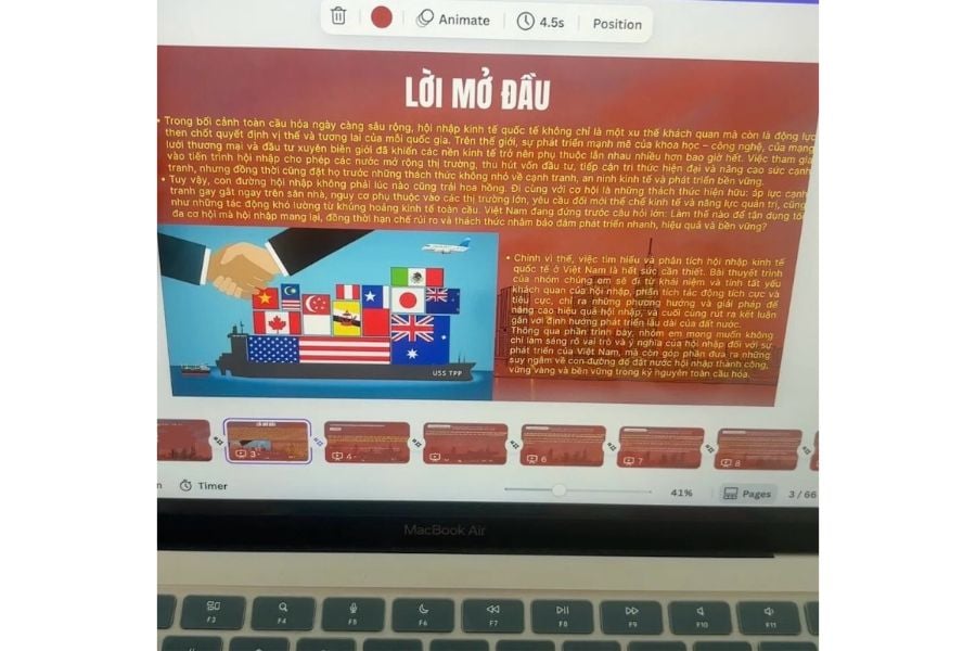 Nhồi nhét quá nhiều chữ trên một slide là một lỗi thiết kế phổ biến