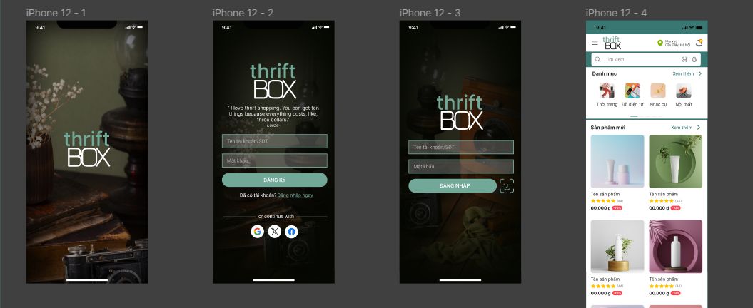 ThriftBOX - App mua bán đồ cũ