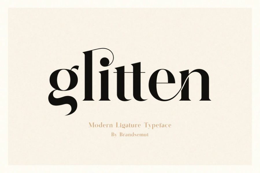 Glitten Modern Typeface