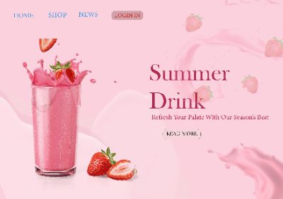home page website design