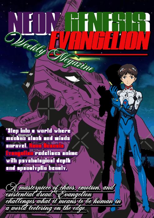 Megazine cover for the weekly anime megazine.