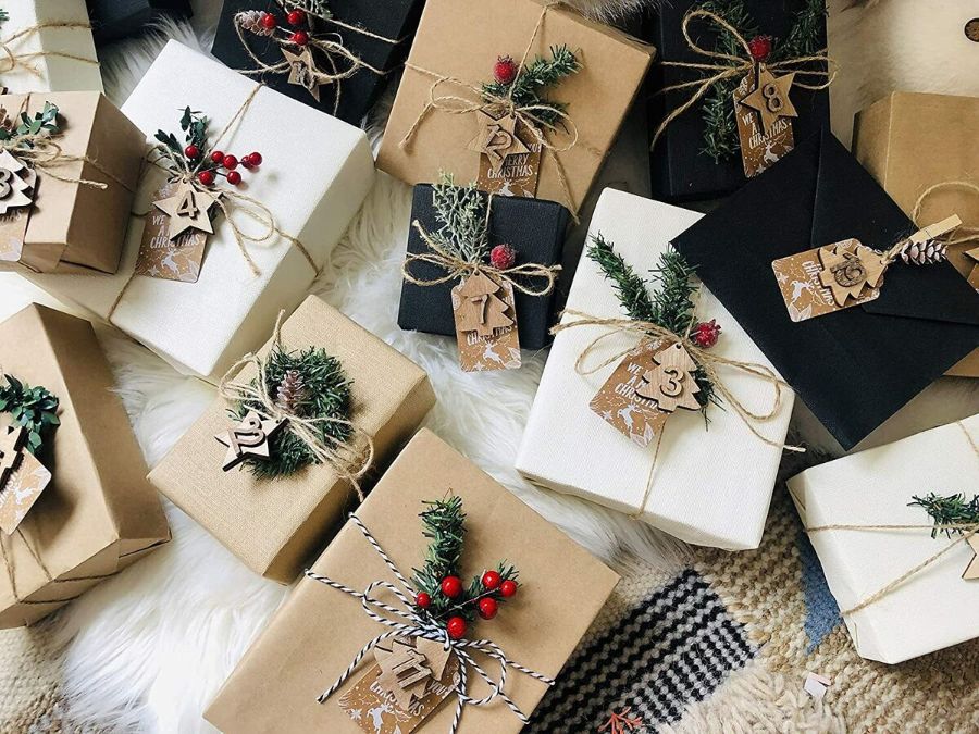 Giấy kraft có thể được ưa chuộng trong thiết kế bao bì mùa Giáng Sinh nhờ tính bền vững