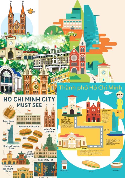 MOODBOARD + PHÁC THẢO infographic thành phố hồ chí minh