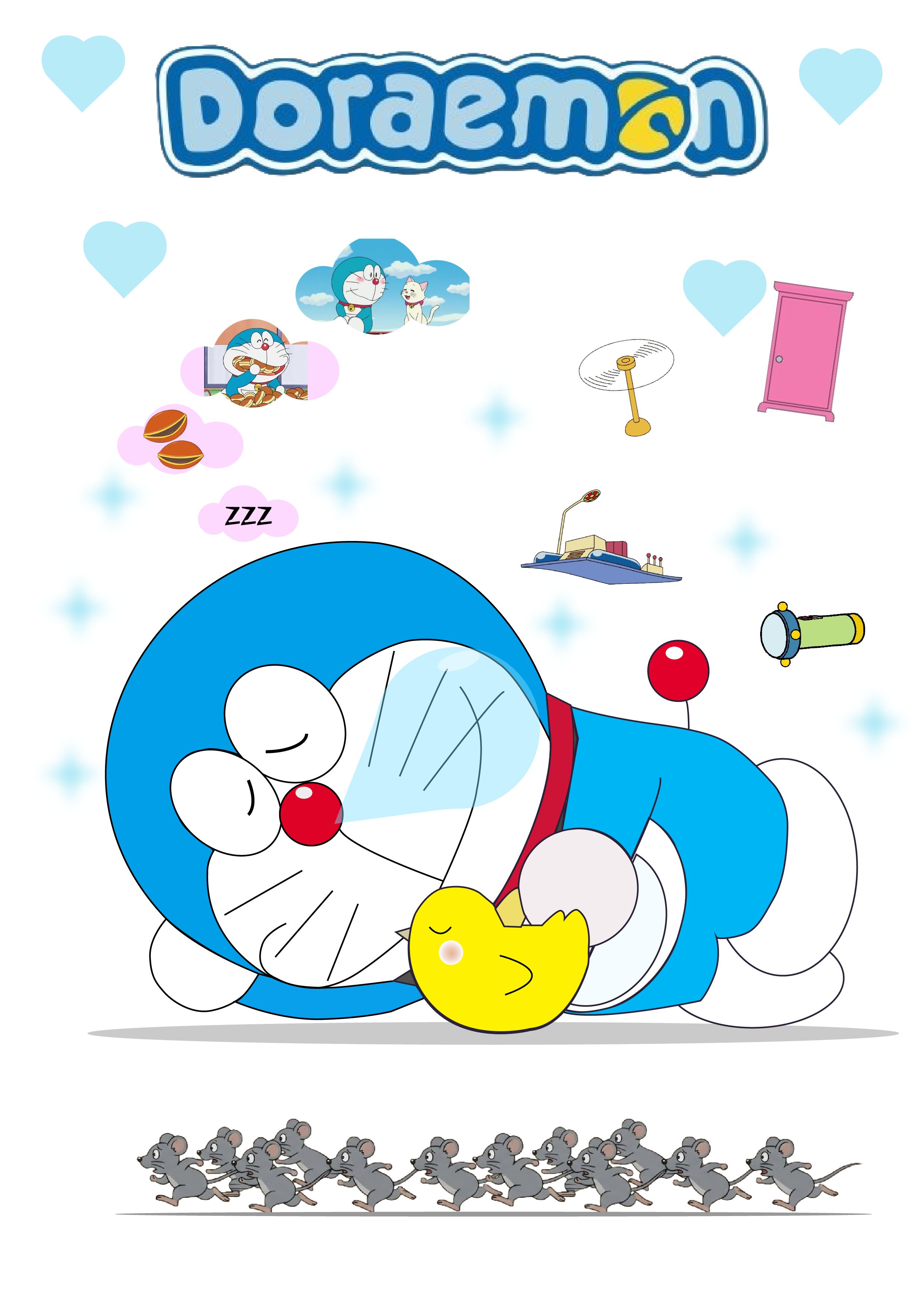 doraemon slepping