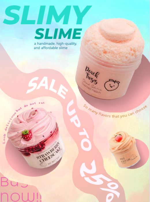 Poster quảng cáo slime