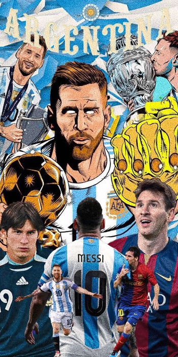 MESSI COLLAGE ART