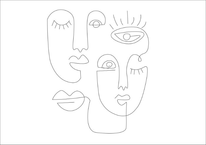Phan Thu Ngân - Together Line Art