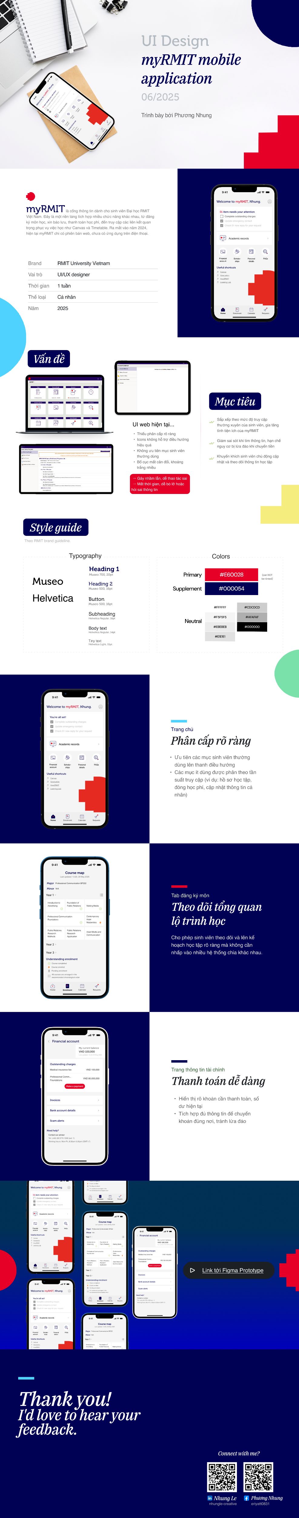 myRMIT mobile app design