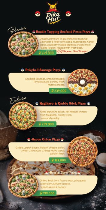 BTVN pizza menu