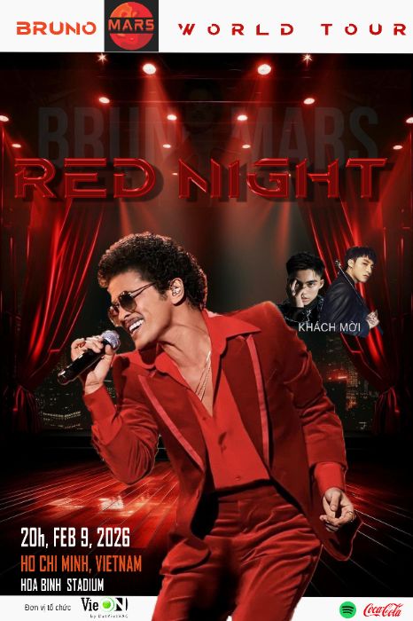 Bài tập 7 - Ấn Phẩm Truyền Thông - Bruno Mars - Red Night concert