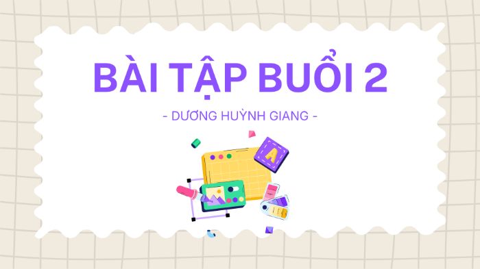 Bài tập chủ đề Collage Art