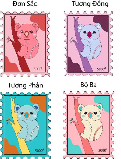 Phối màu tem