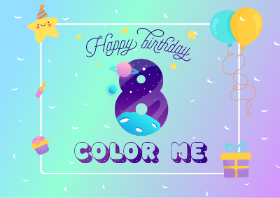 colorME's birthdy card