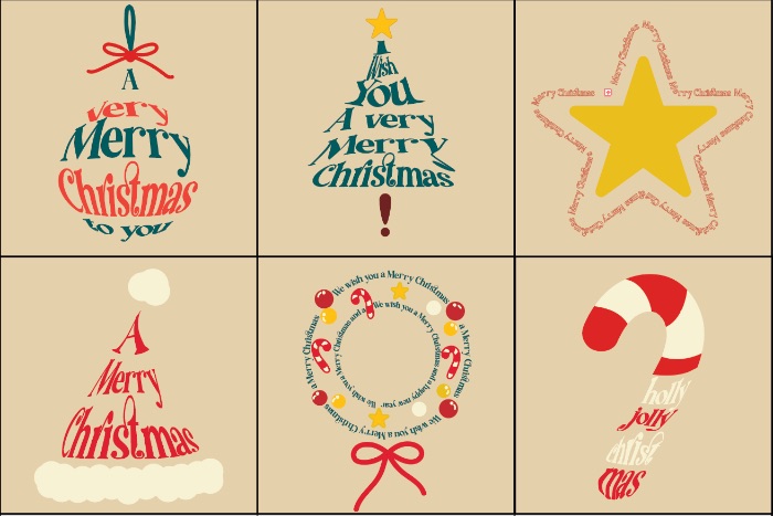 Collection of 6 Christmas postcards