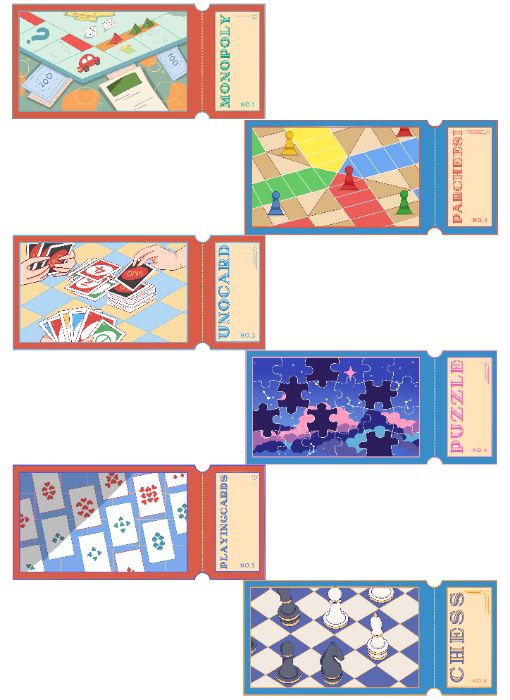 BOARDGAME TICKET COLLECTION