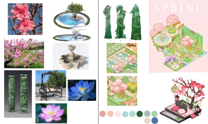 mood board spring
