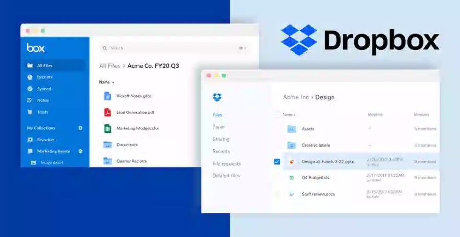 Dropbox, Google Drive, hoặc Adobe Creative Cloud cung cấp không gian lưu trữ đám mây để bạn có thể lưu trữ và chia sẻ tệp của mình một cách dễ dàng.