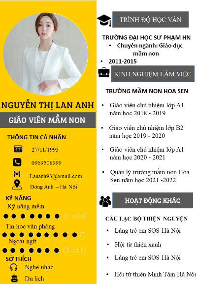 Thiết kế CV - Nguyễn Thị Lan Anh