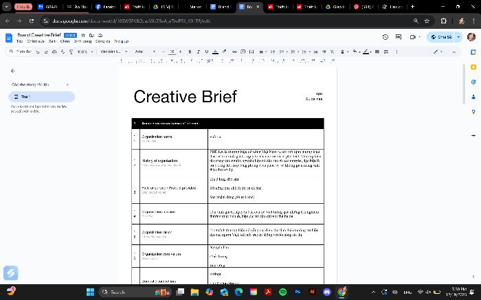 creative brief