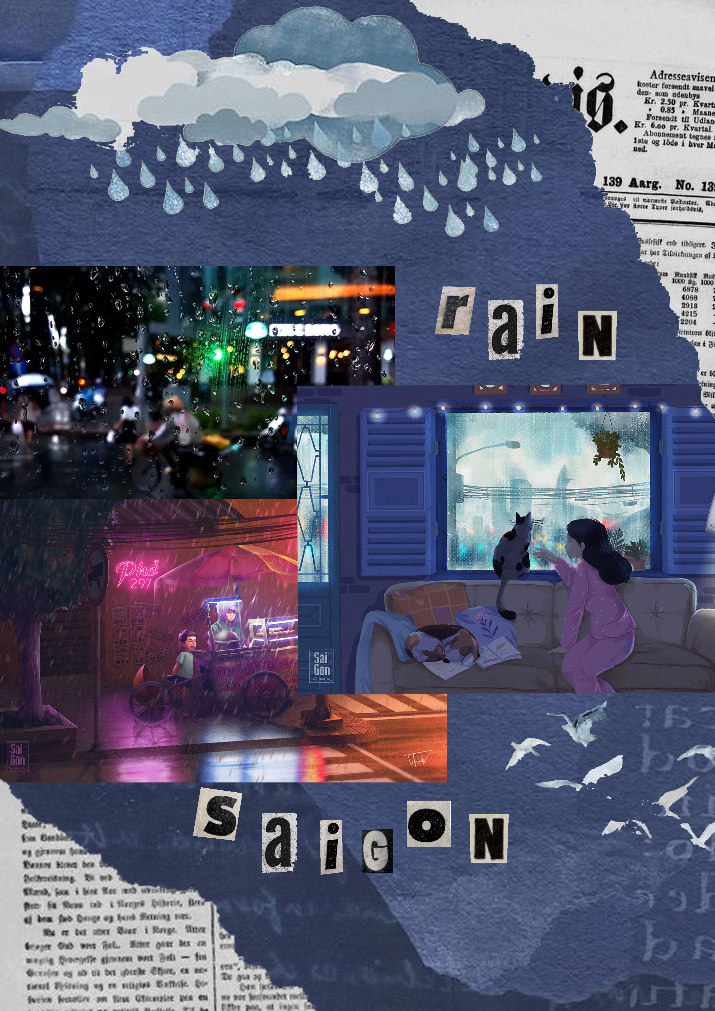 Trời mưa sài gòn