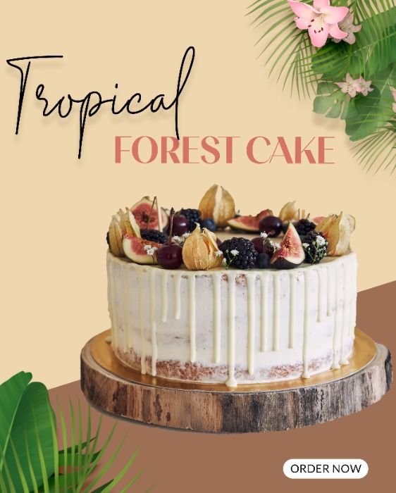 TROPICAL FOREST CAKE