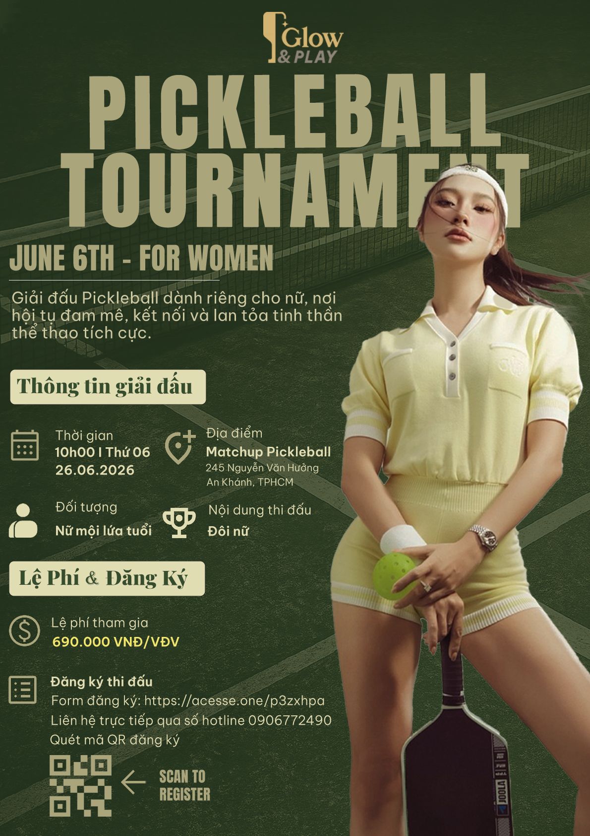 Bài tập cuối kỳ - Sự kiện giải Pickleball dành cho nữ