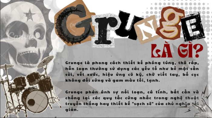 Bài tập về nhà phong cách GRUNGE