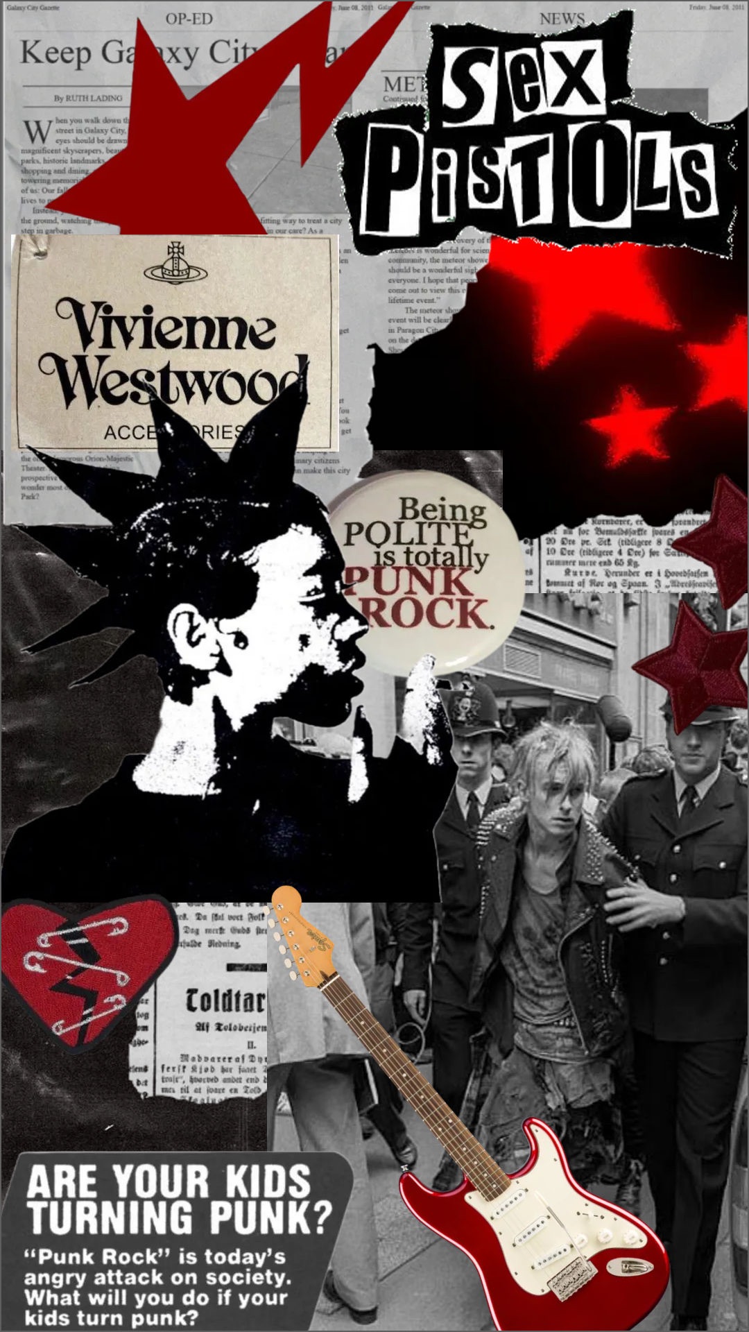 punkrock collage art