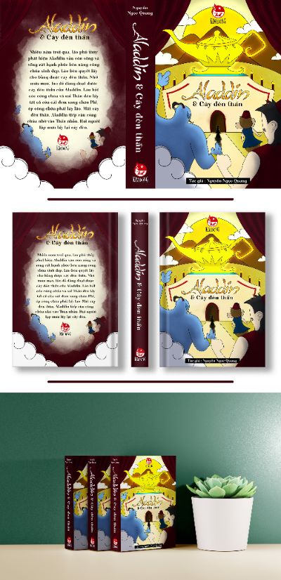 Bài tập cuối kỳ : Vẽ bìa truyện Aladdin & Cây đèn thần