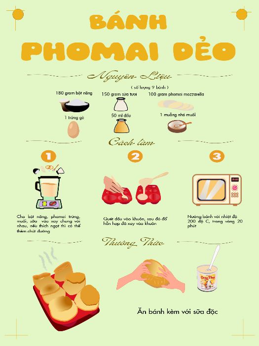 bánh phomai dẻo