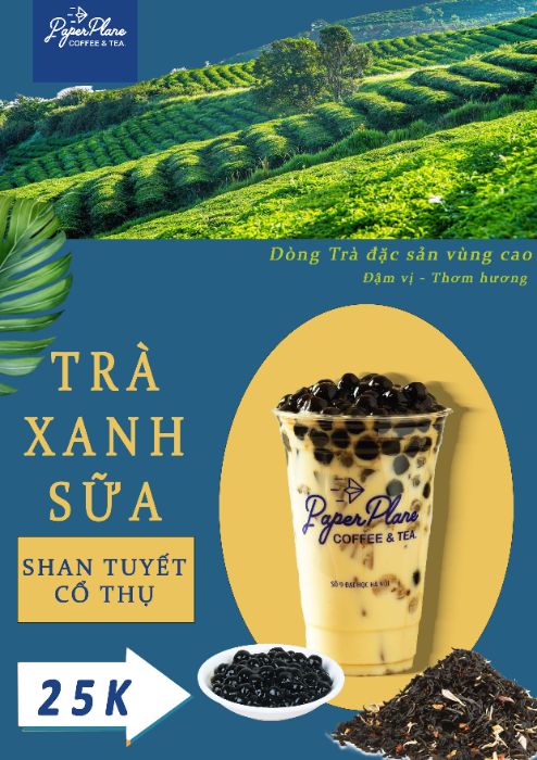 Trà Xanh Sữa Shan Tuyết