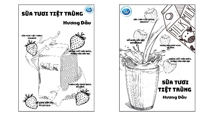 BTVN số 5 - Nguyễn Thanh Tùng - Sketch post sữa hương dâu - cosmetic Shisedo
