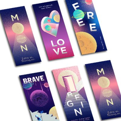 Bộ bookmark chủ đề: MOON