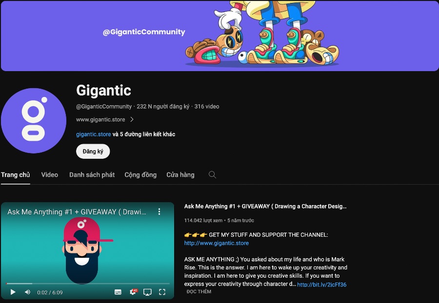 Khóa học Illustrator free trên youtube tốt nhất - Gigantic