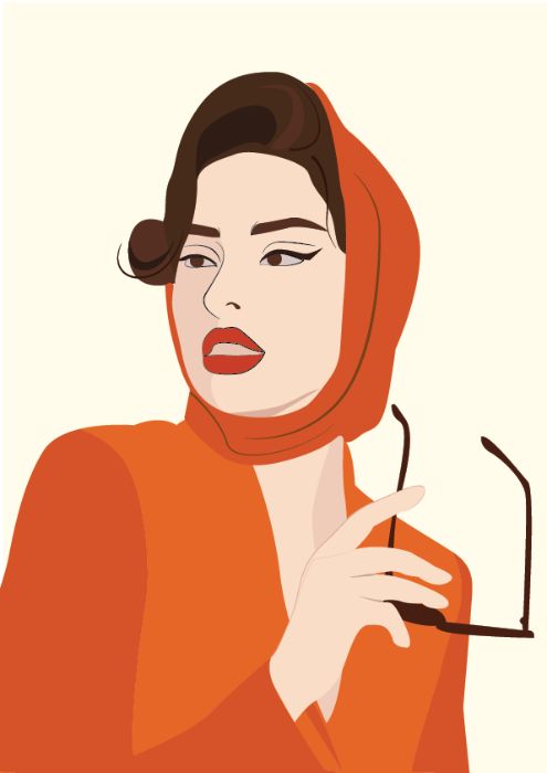 flat portrait