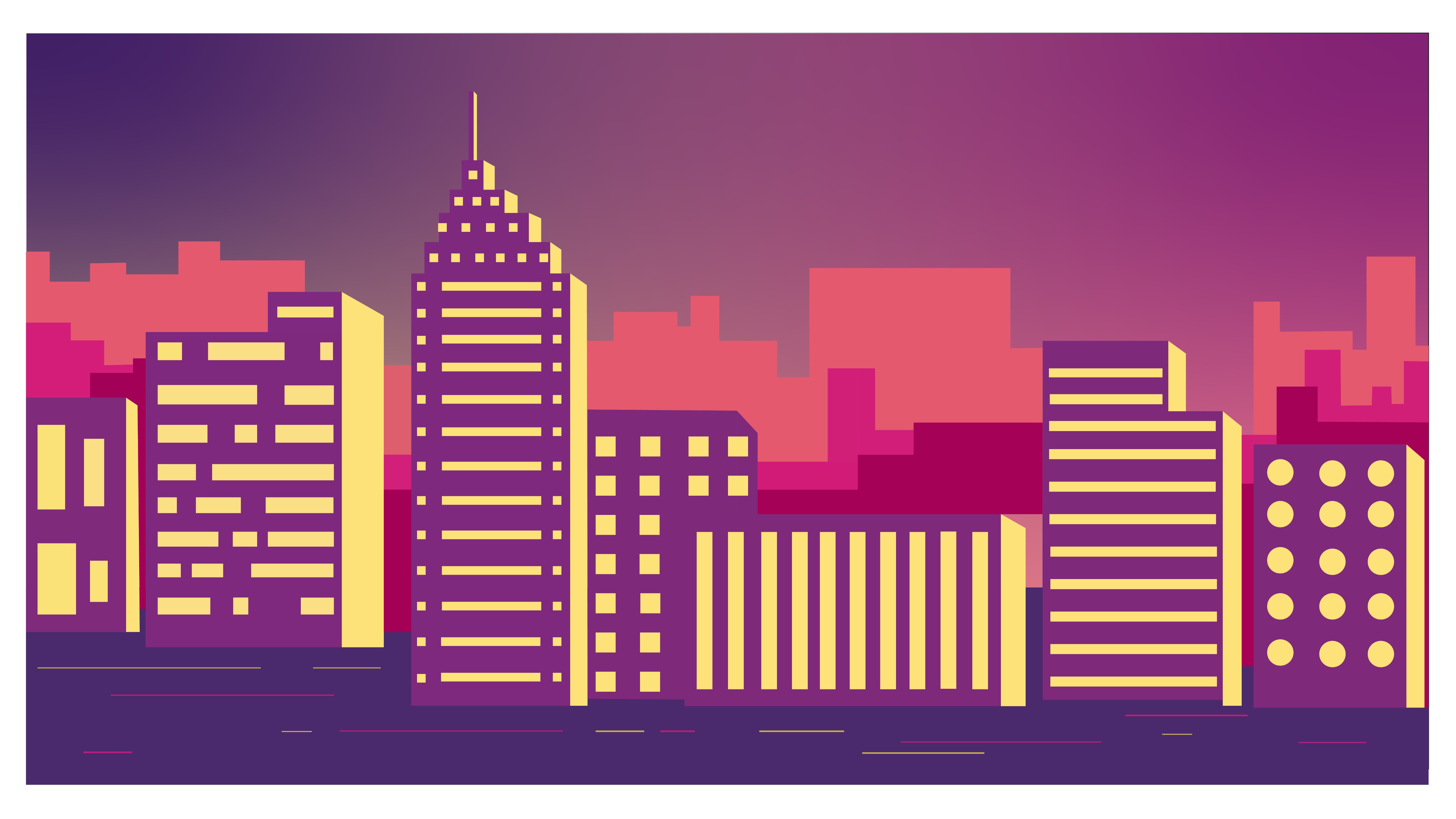Flat Cityscape