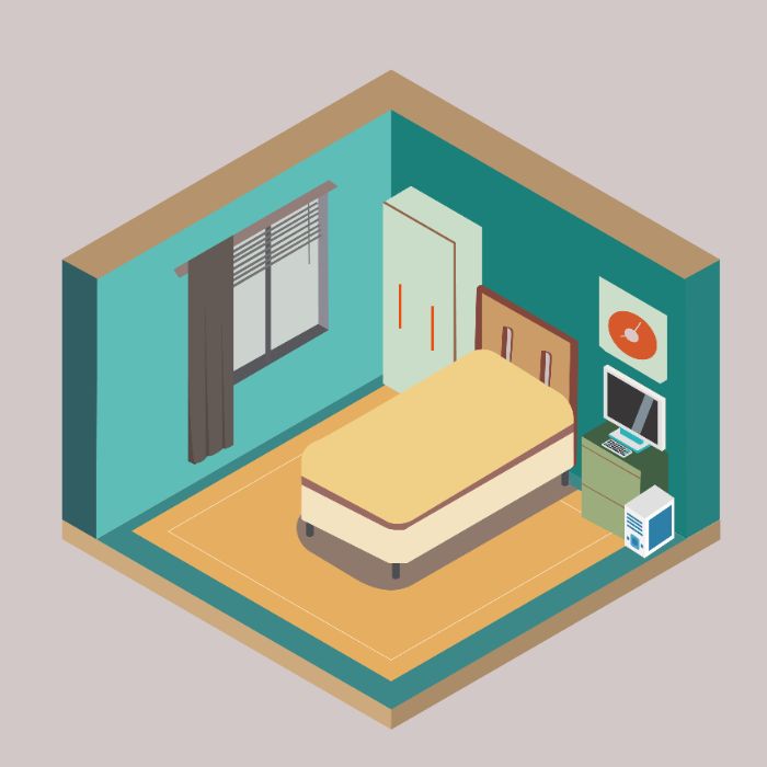 BTVN isometric room