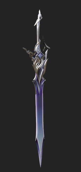 Model sword full texture