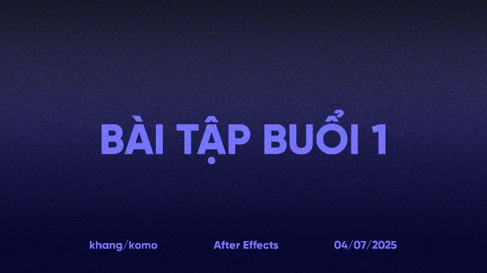 Bài tập buổi 1