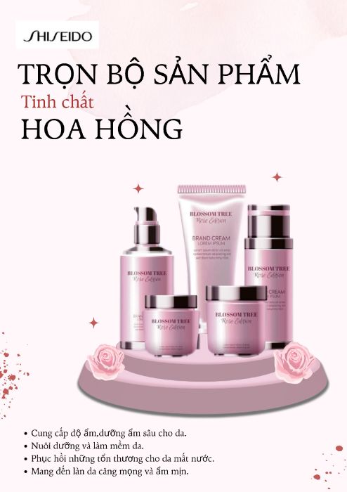Poster bộ sản phẩm dưỡng da