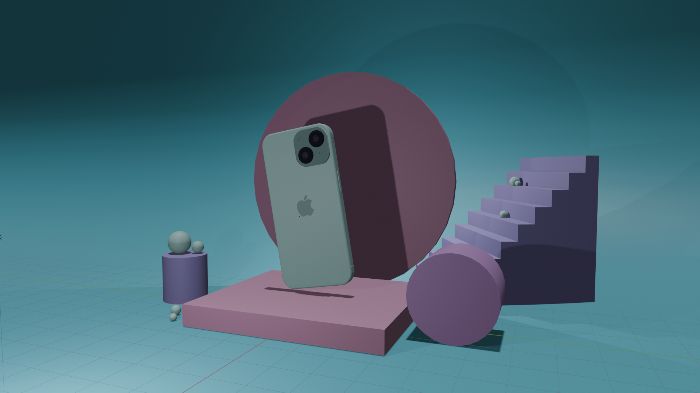 Dựng chiếc iPhone + Podium