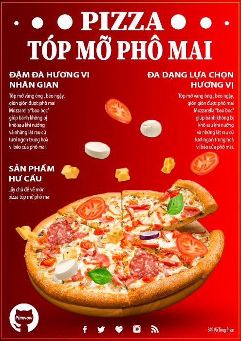 Quảng bá món Pizza mới