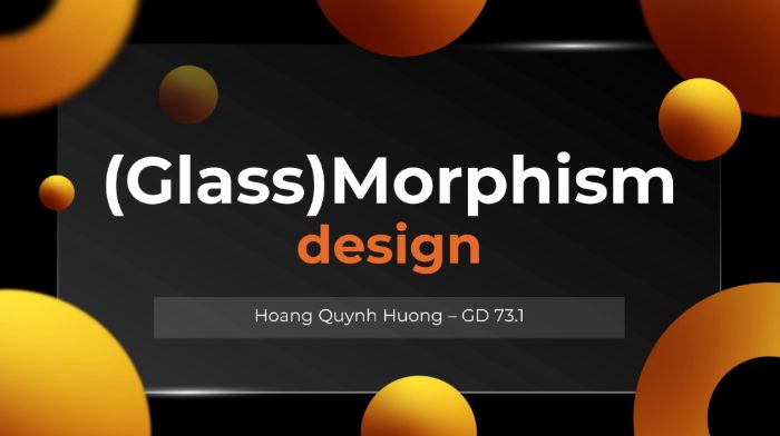 Design Style: (Glass)Morphism